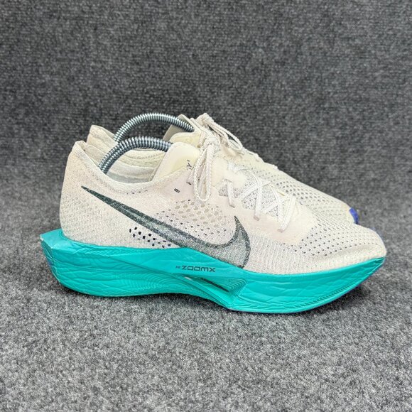 Nike ZoomX Vaporfly 3 Running Shoes Women's Size 9.5 White Aquatone Athletic Run - Picture 1 of 14